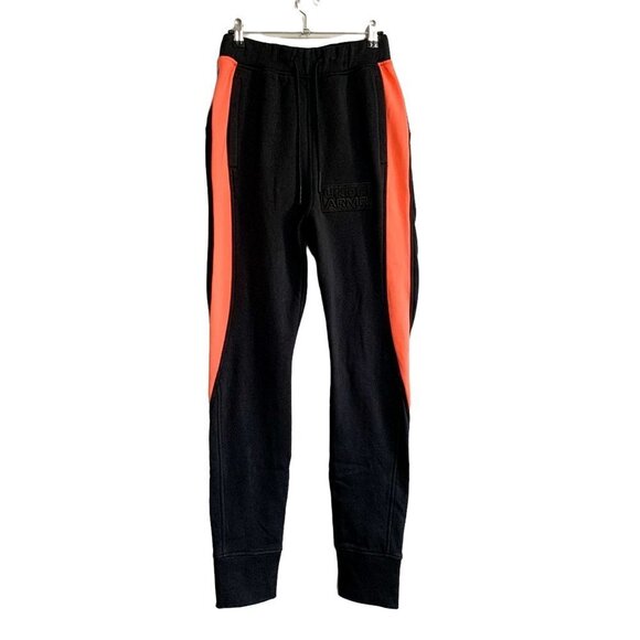 Under Armour Coldgear CNY Snap Ankle Orange Stripe Jogger Pants Size XS - Picture 1 of 11